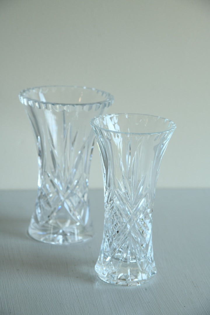 2 Crystal Vases