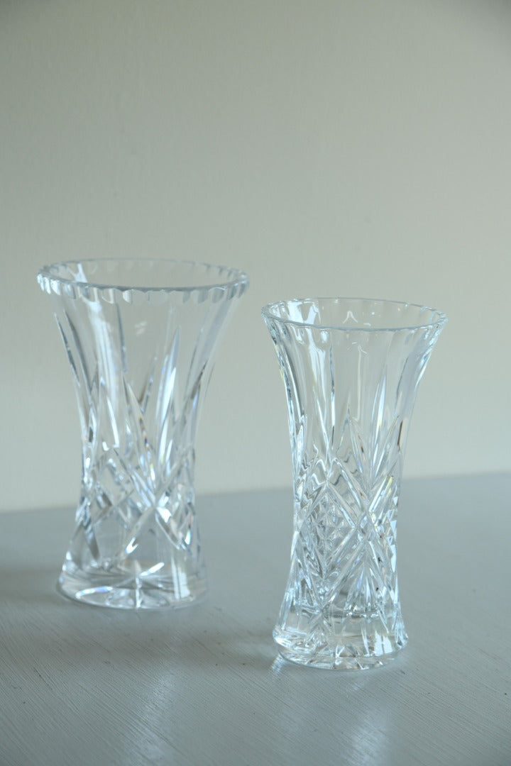 2 Crystal Vases