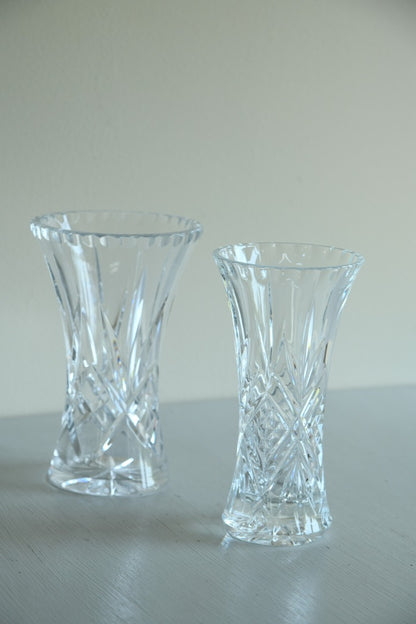 2 Crystal Vases