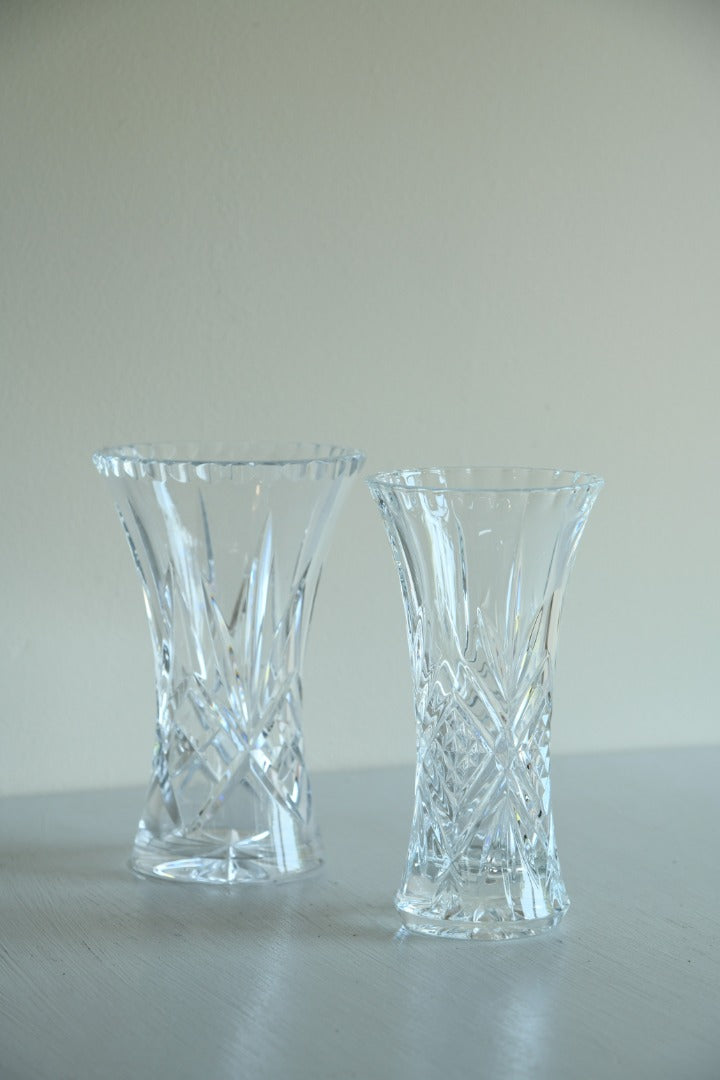 2 Crystal Vases