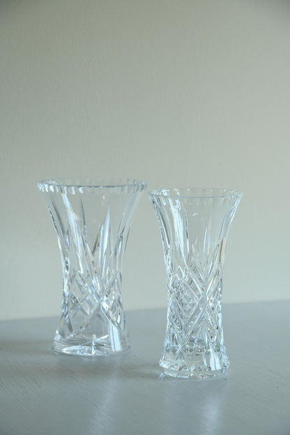 2 Crystal Vases