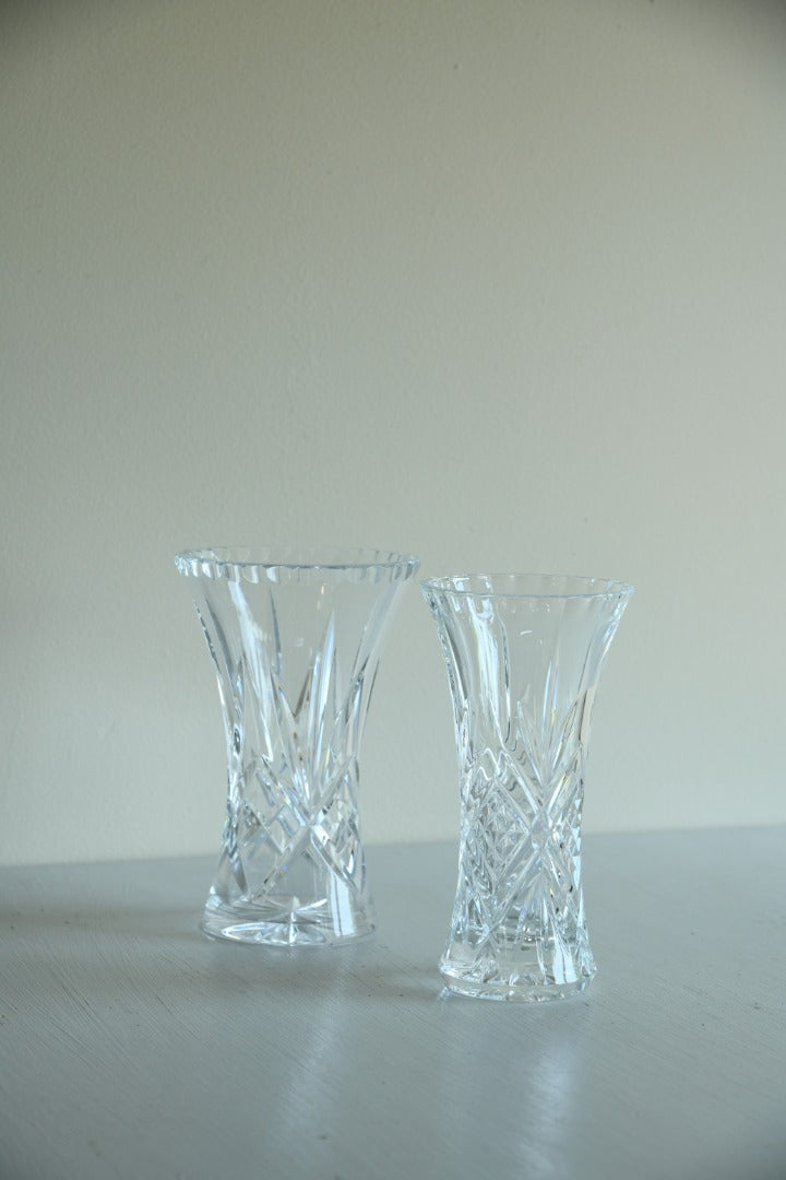 2 Crystal Vases