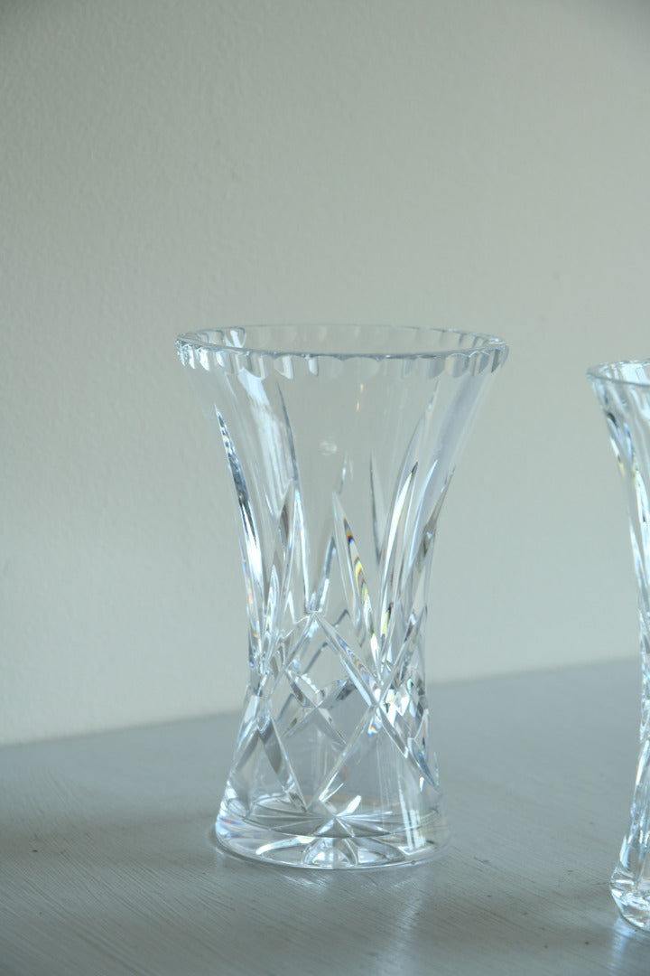 2 Crystal Vases