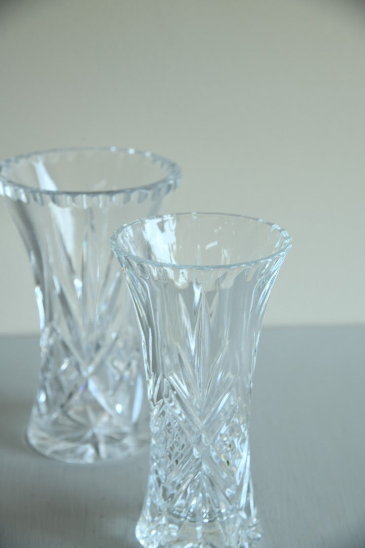 2 Crystal Vases