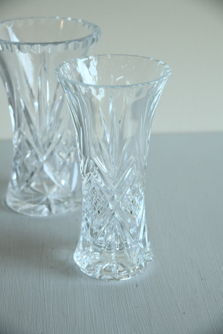 2 Crystal Vases