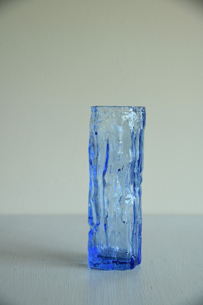 Blue Retro Ravenhead Glass Vase