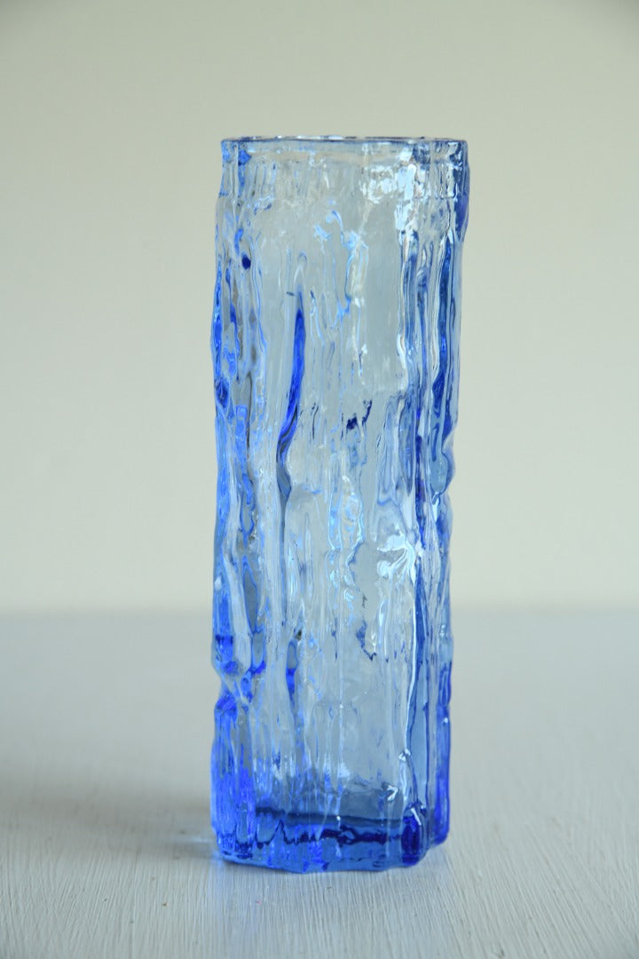 Blue Retro Ravenhead Glass Vase