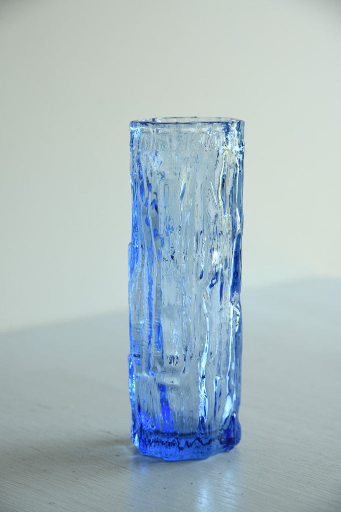 Blue Retro Ravenhead Glass Vase