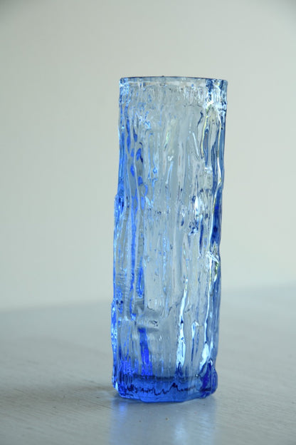 Blue Retro Ravenhead Glass Vase