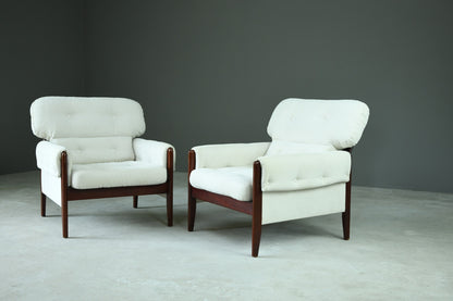 Pair Retro Style Armchairs