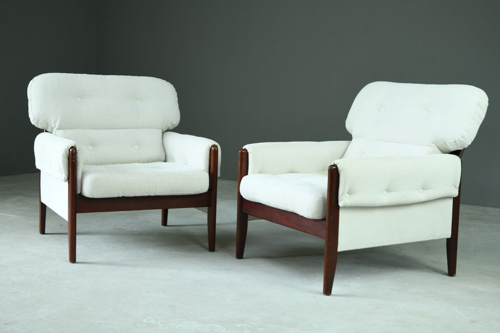 Pair Retro Style Armchairs