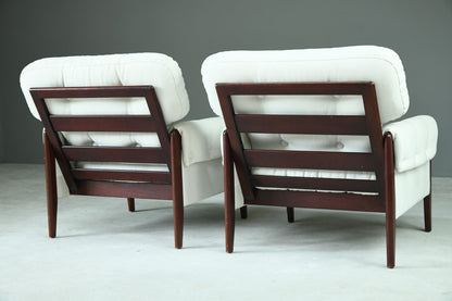 Pair Retro Style Armchairs