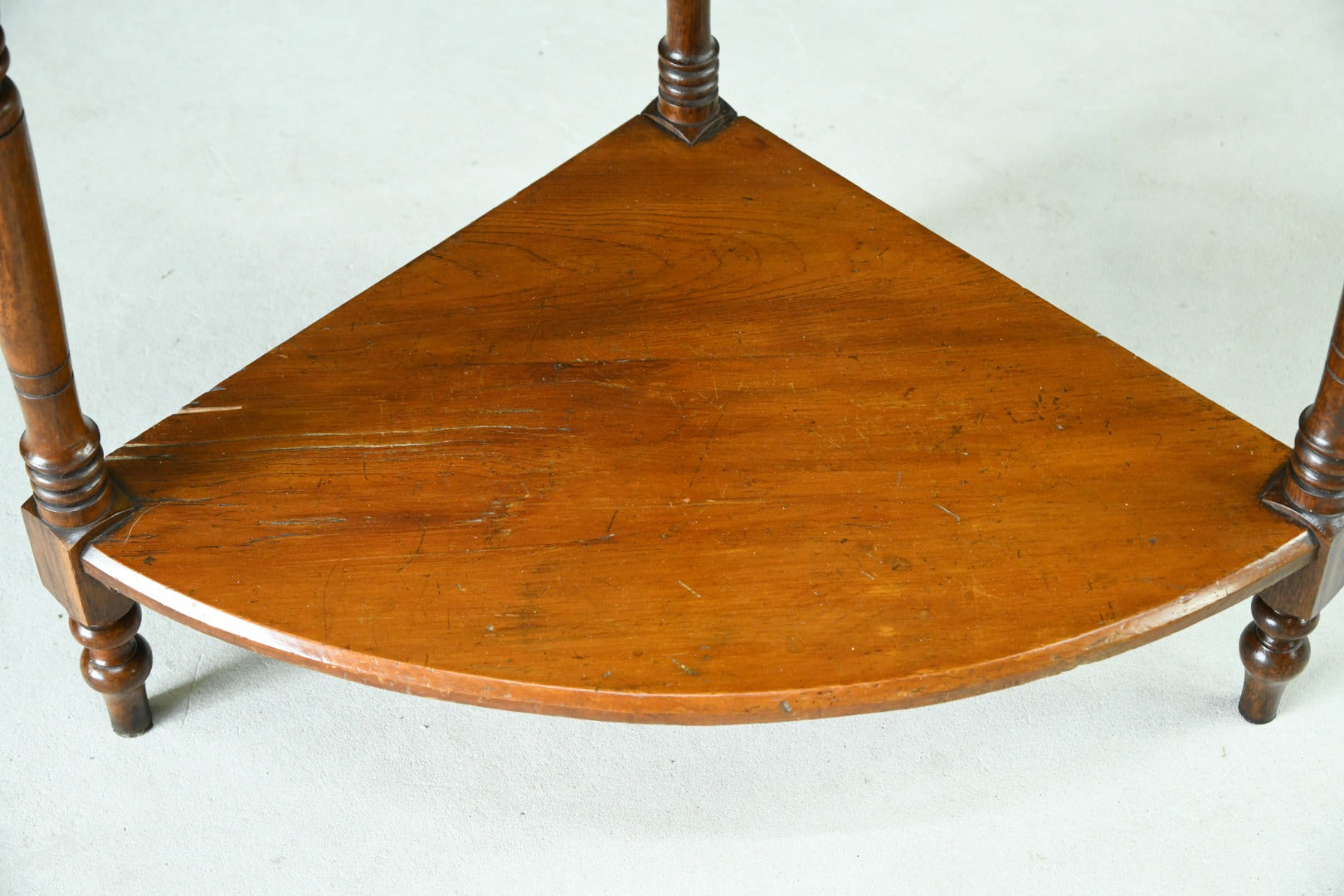 Stained Pine and Beech Corner Washstand