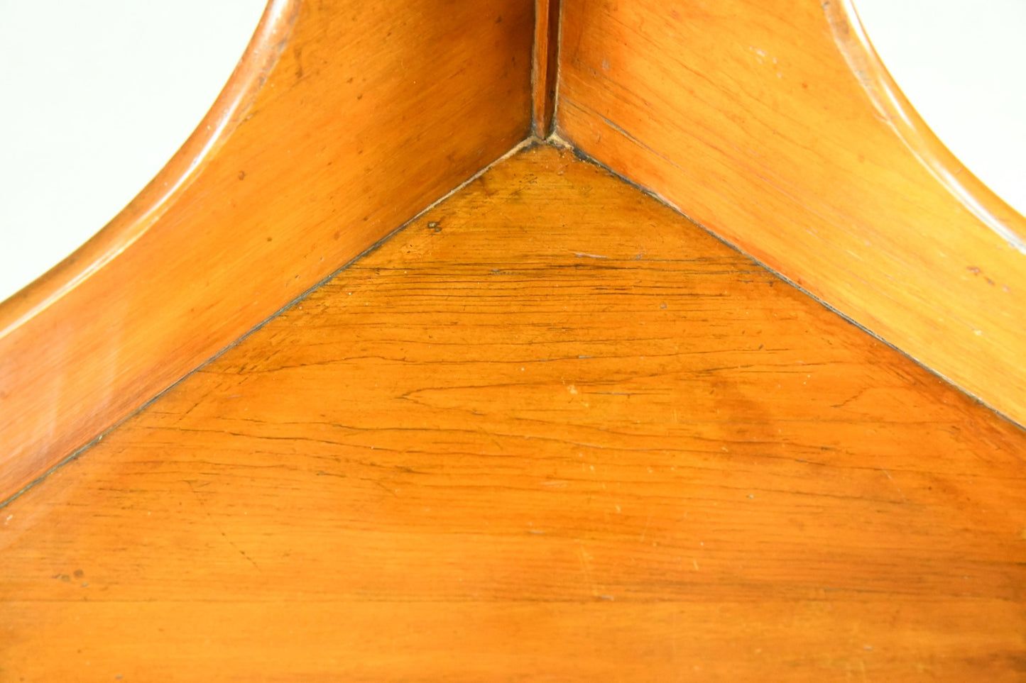 Stained Pine and Beech Corner Washstand