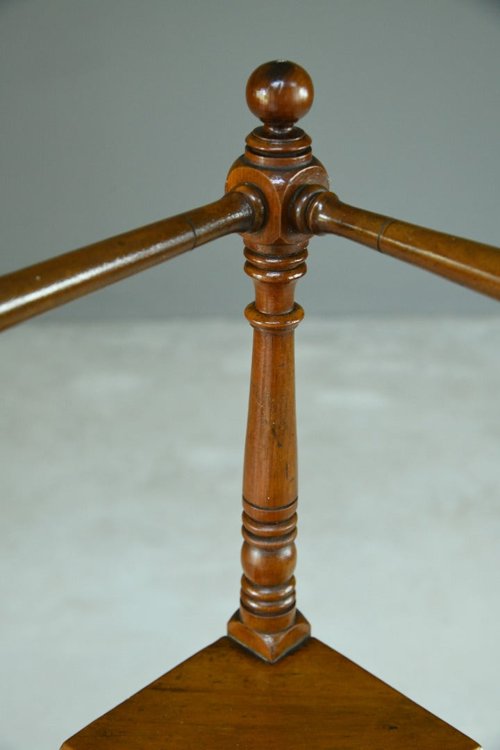 Stained Pine and Beech Corner Washstand