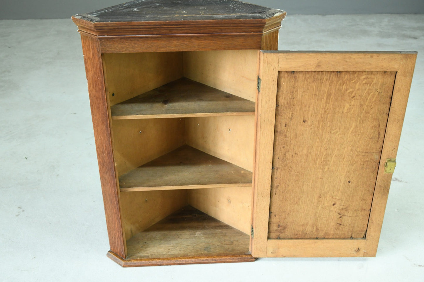 19th Century and Later Oak Corner Cupboard