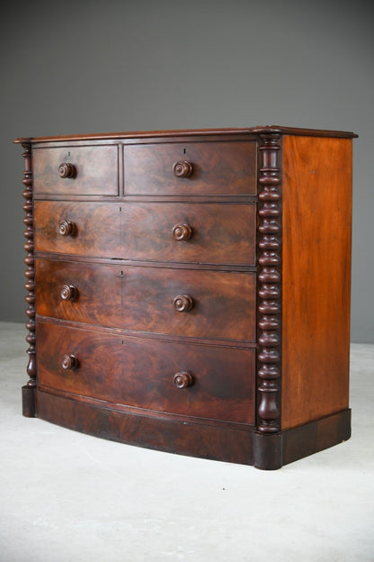 Victorian Mahogany Veneer Chest of Drawers