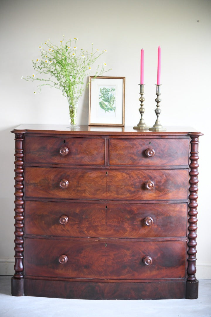 Victorian Mahogany Veneer Chest of Drawers