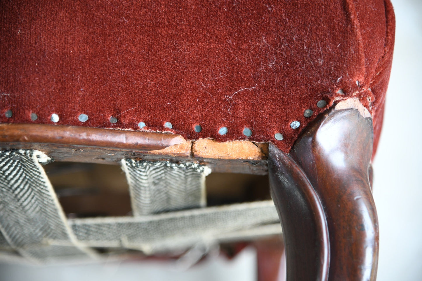 Pair 19th Century Upholstered Occasional Chairs