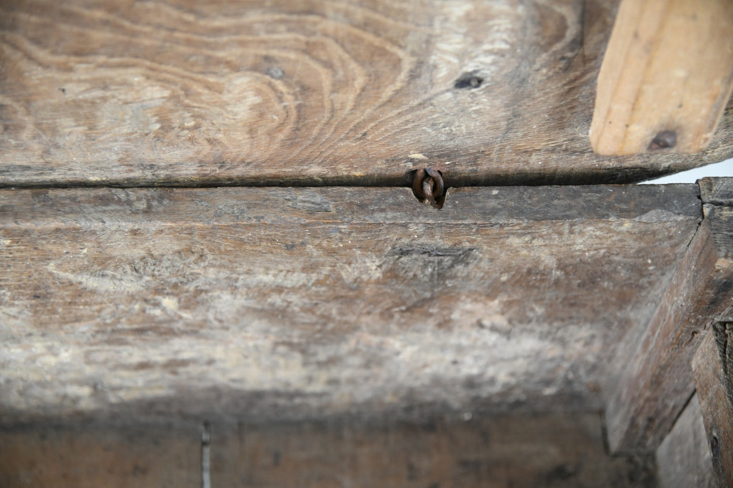 Antique Rustic 18th Century Oak Side Table