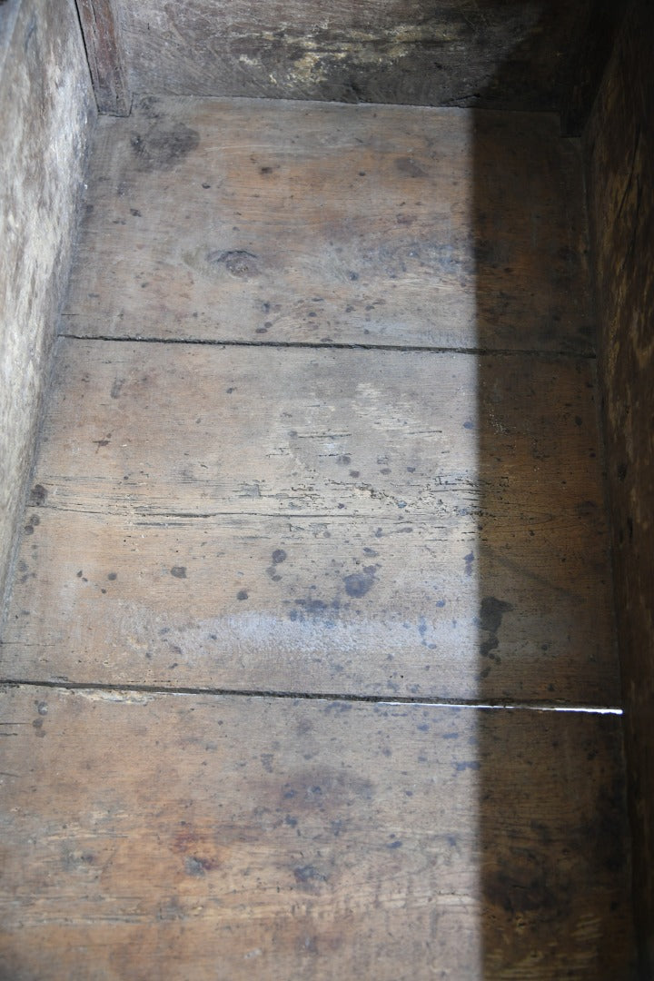 Antique Rustic 18th Century Oak Side Table