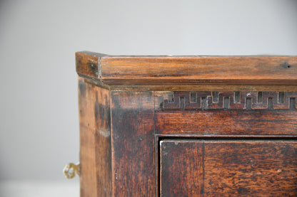 Large Antique Mahogany Georgian Corner Hanging Wall Cabinet Cupboard