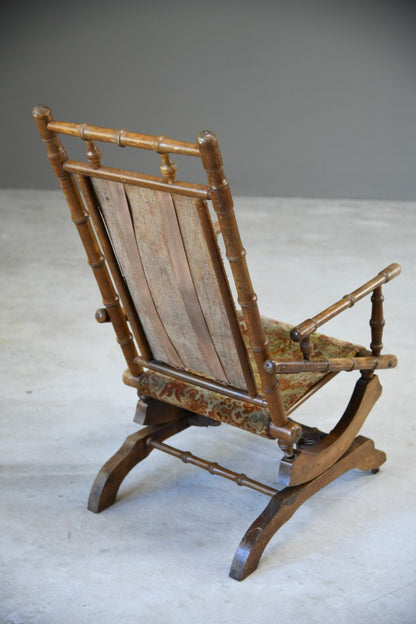 Early 20th Century Simulated Bamboo American Style Rocking Chair