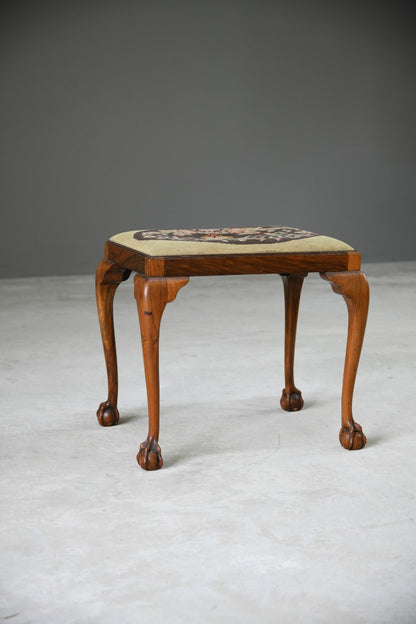 Walnut Dressing Table Stool