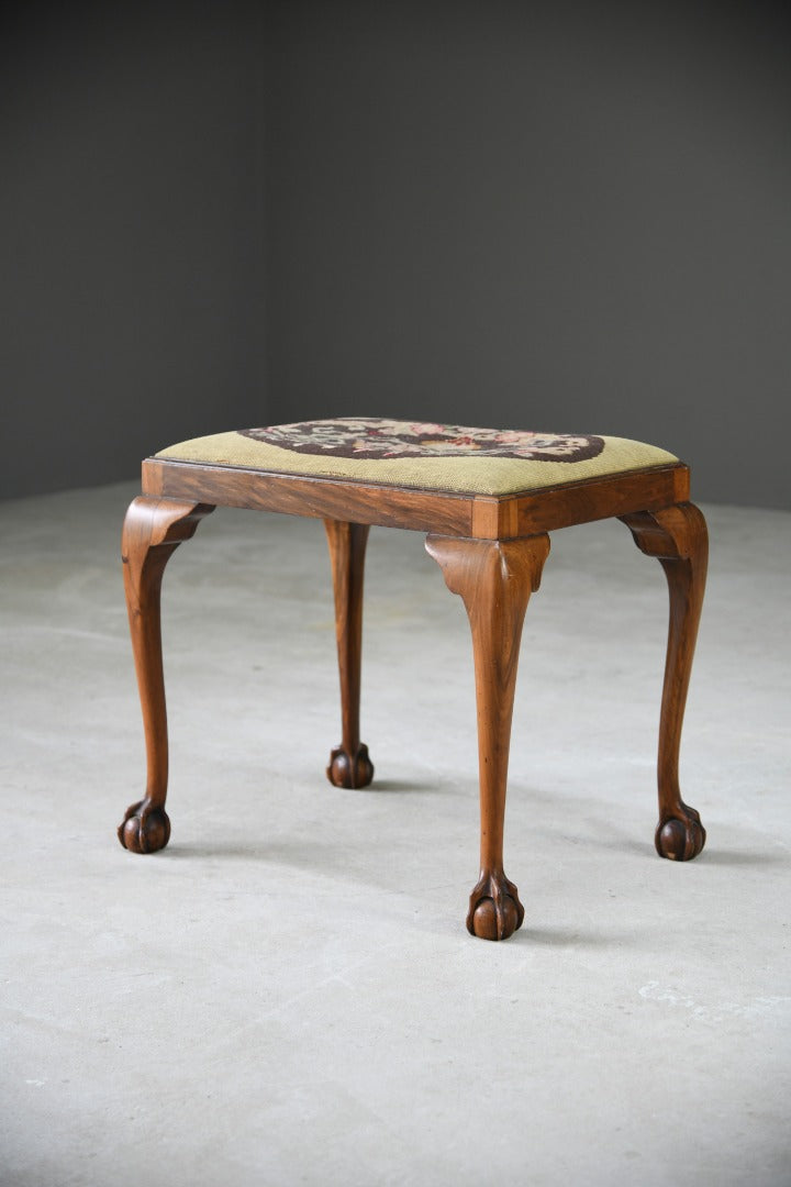 Walnut Dressing Table Stool