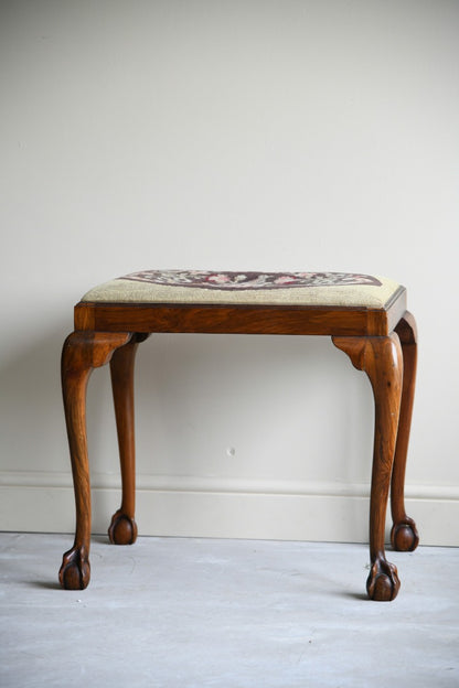 Walnut Dressing Table Stool