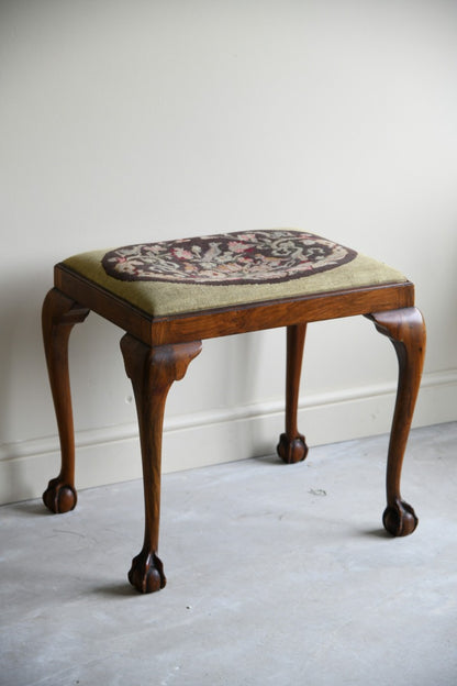 Walnut Dressing Table Stool