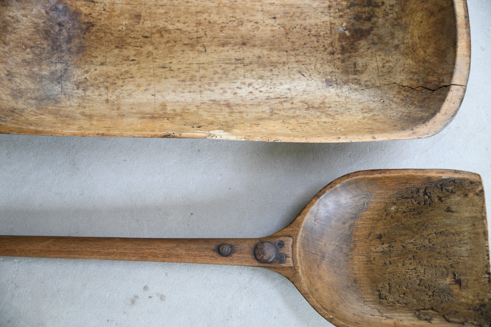 Rustic Primitive Trough & Paddle