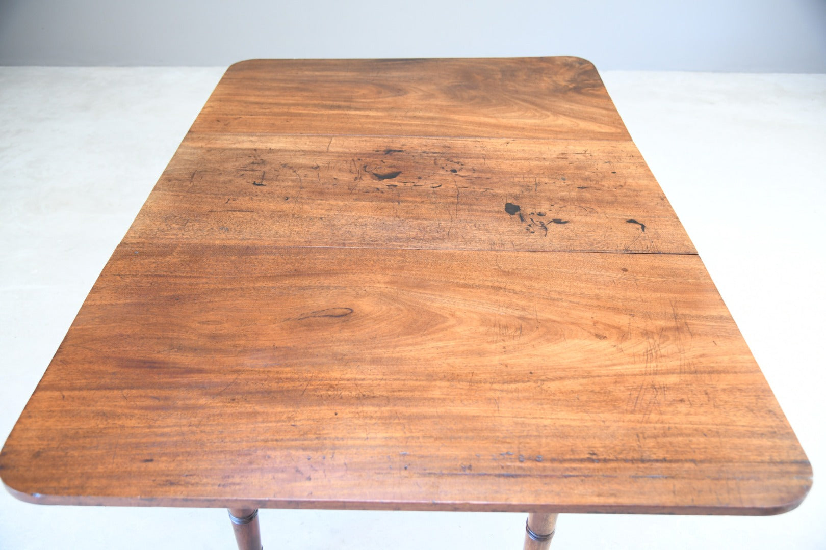 Antique Solid Mahogany Drop Leaf Dining Kitchen Occasional Table