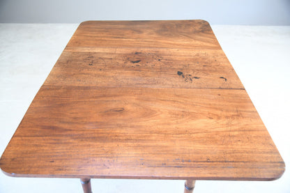 Antique Solid Mahogany Drop Leaf Dining Kitchen Occasional Table