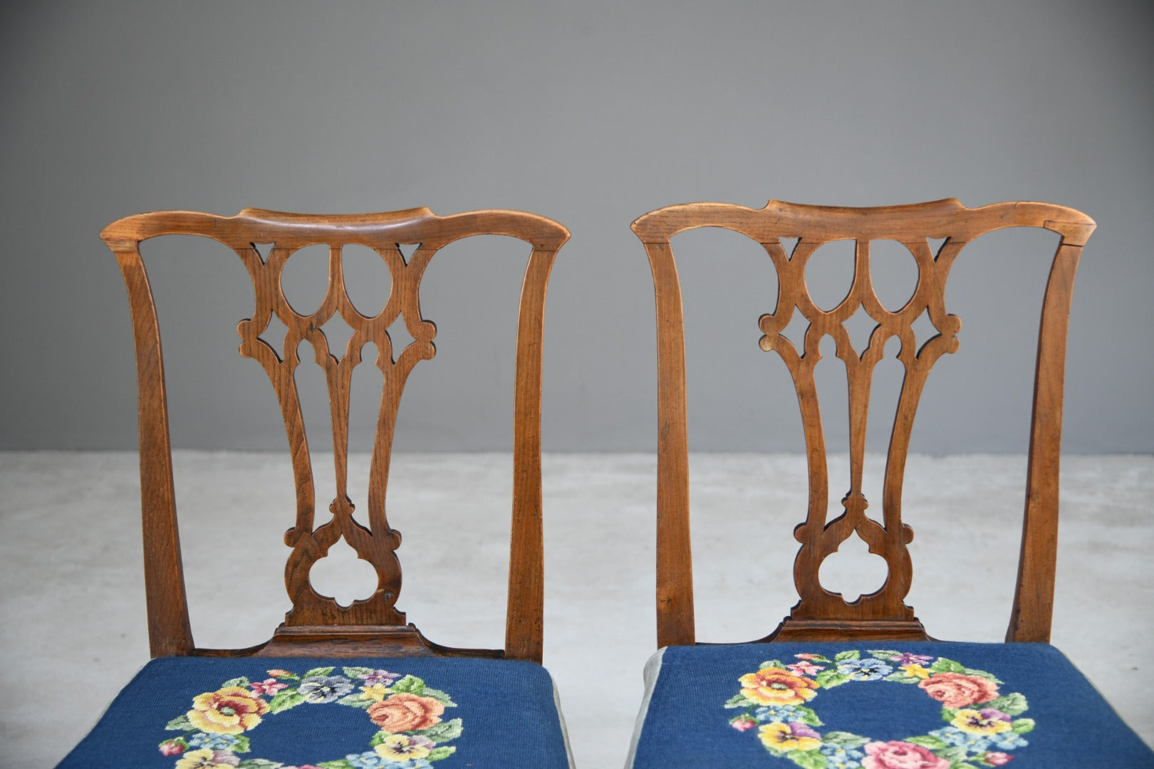 Pair Chippendale Style Chairs