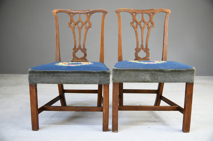 Pair Chippendale Style Chairs