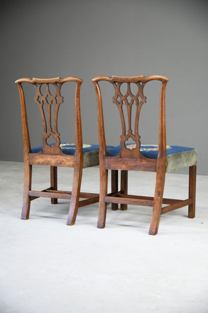 Pair Chippendale Style Chairs