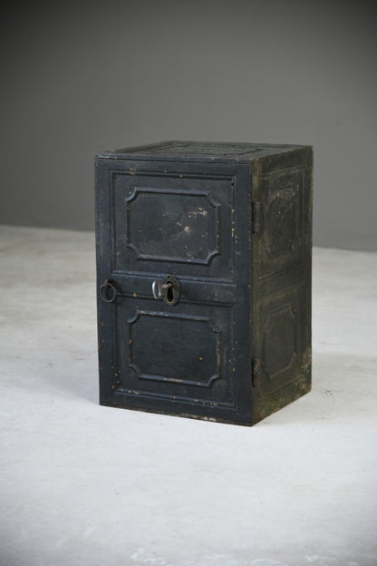 Antique Black Metal Safe