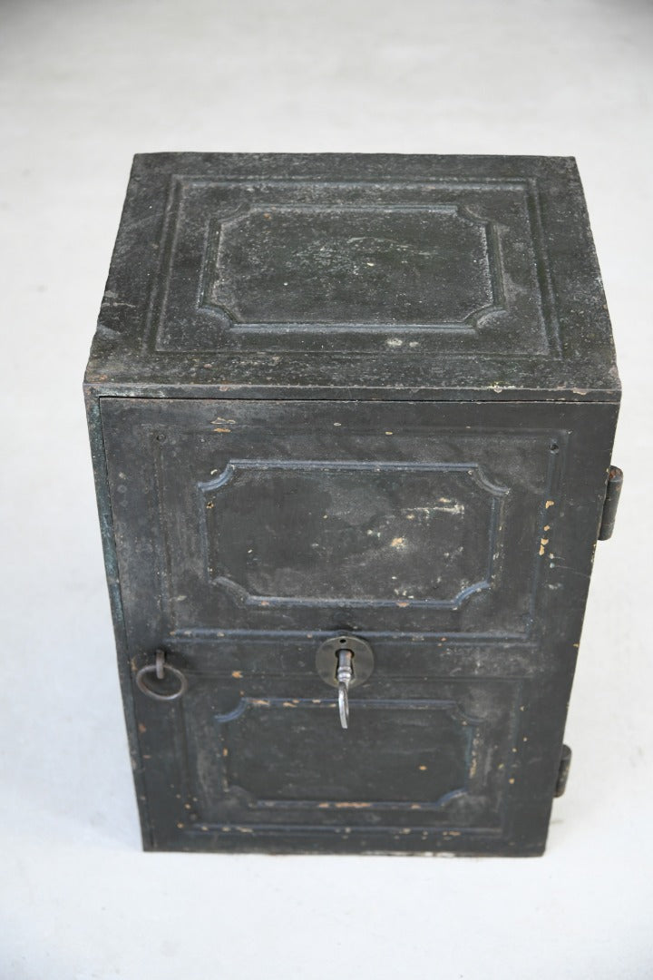 Antique Black Metal Safe