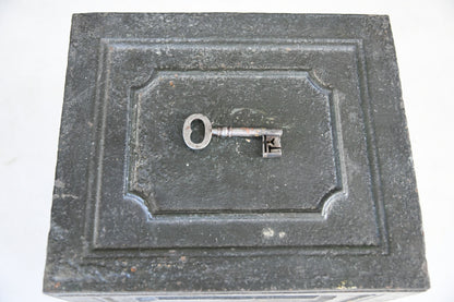 Antique Black Metal Safe