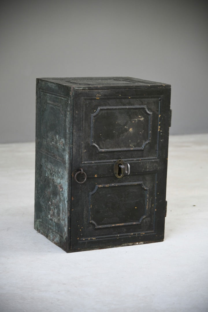 Antique Black Metal Safe