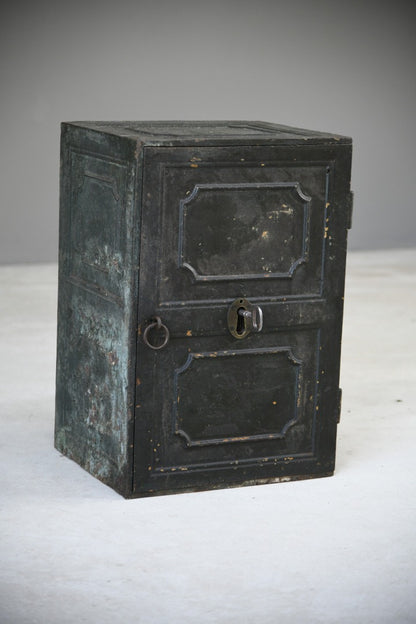 Antique Black Metal Safe