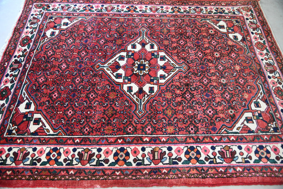 Wool Rug Eastern Eastern Red Wool Rug – Kernow Furniture