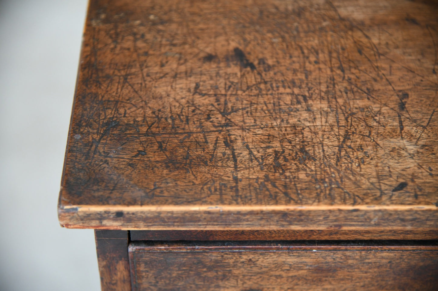 Antique Rustic Mahogany Chest of Drawers