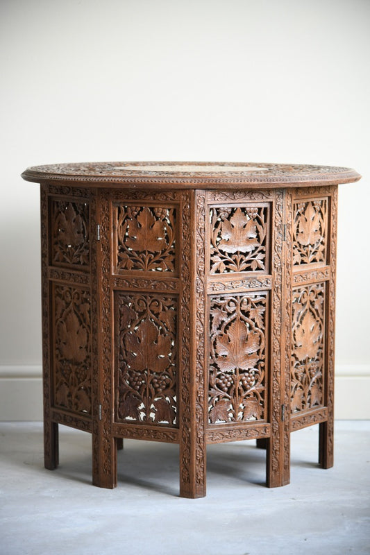 Carved Indian Side Table