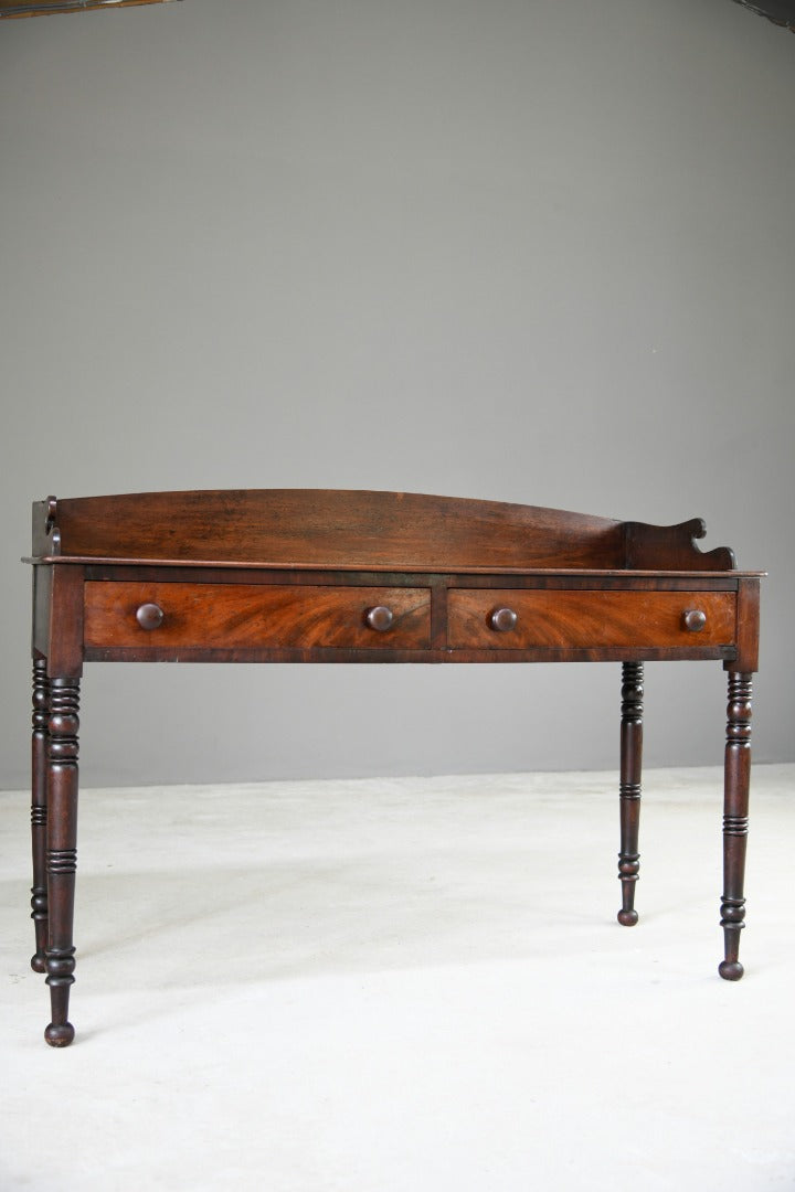 Antique Mahogany Washstand Side Writing Console Table