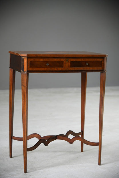 Edwardian Inlaid Mahogany Side Table