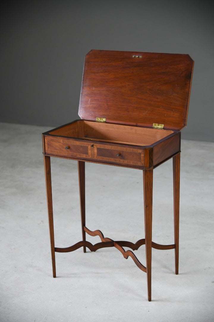 Edwardian Inlaid Mahogany Side Table