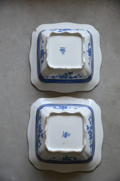 Pair Furnivals Blue and White Vegetable Tureen