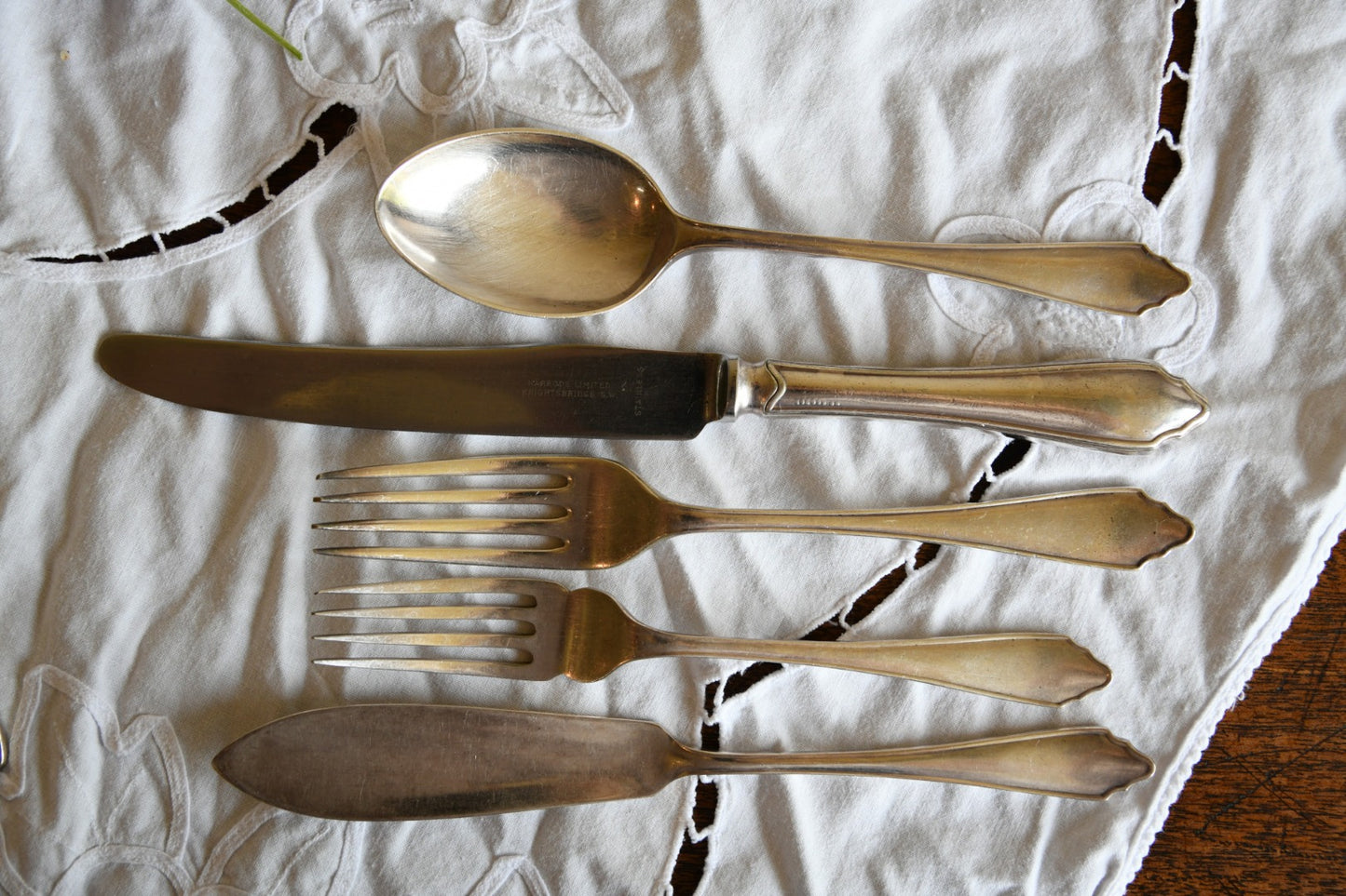 F Cobb and Co Vintage EPNS Cutlery Set